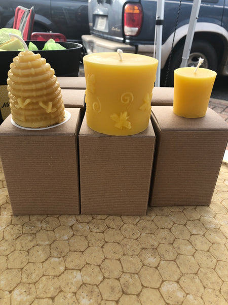 Pure Beeswax Candles Pillar